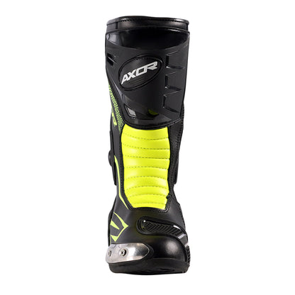 Axor Slipstream Riding Boots - Black Neon Green