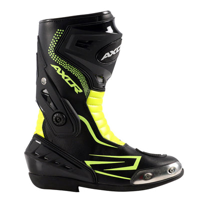 Axor Slipstream Riding Boots - Black Neon Green