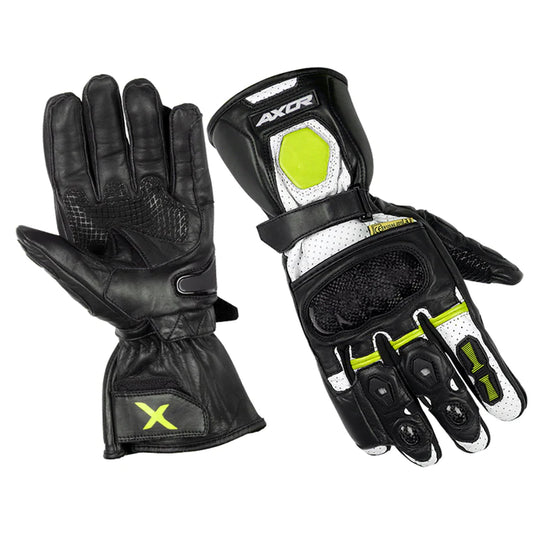 AXOR LYCAN RIDING GLOVES - BLACK NEON YELLOW