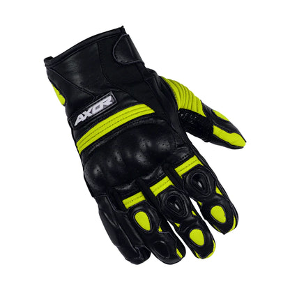 AXOR SPYDER RIDING GLOVES - BLACK NEON YELLOW