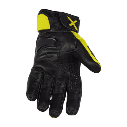 AXOR SPYDER RIDING GLOVES - BLACK NEON YELLOW