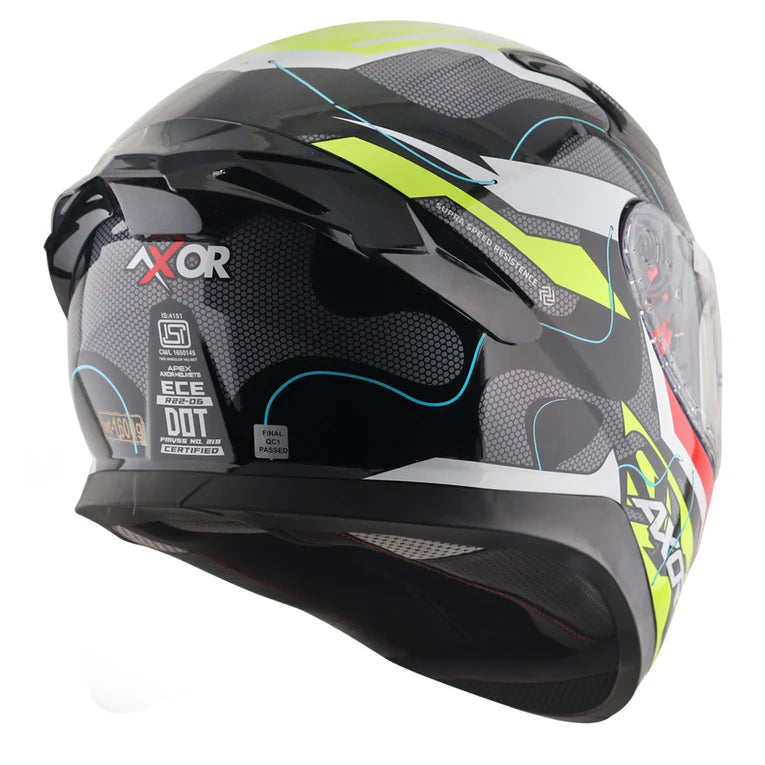 Axor Apex Dynamo Helmet - BLACK NEON YELLOW