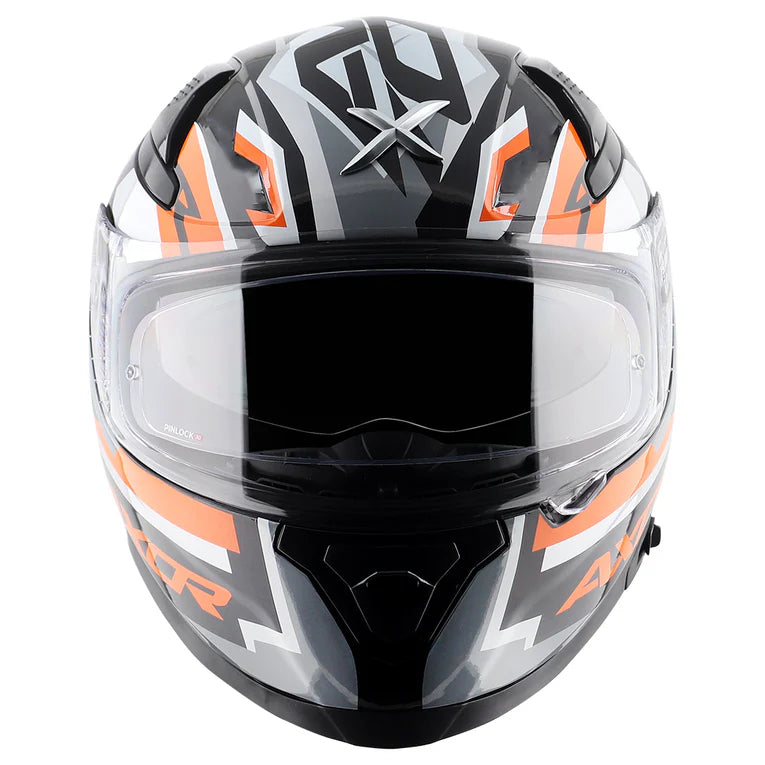 Axor Apex Streak Helmet - Black Orange