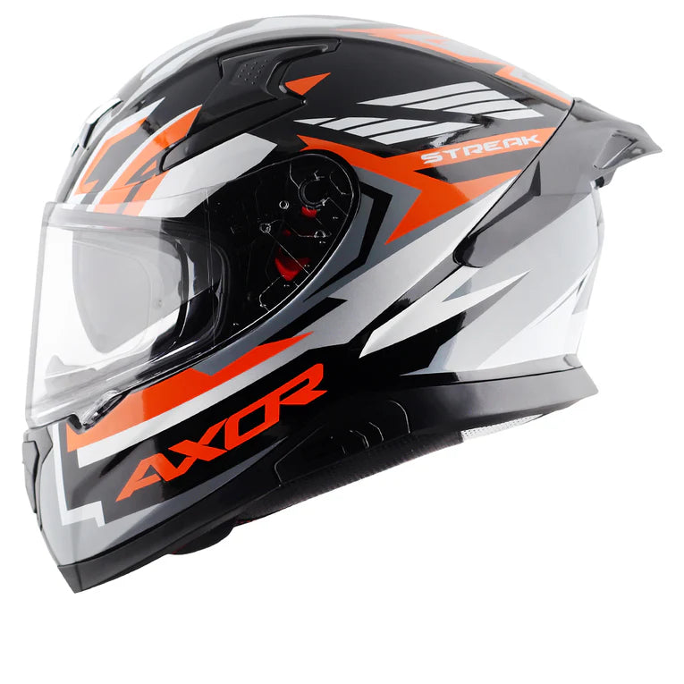 Axor Apex Streak Helmet - Black Orange