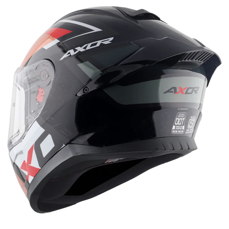 AXOR Saber X-Sport Helmet - Black Orange