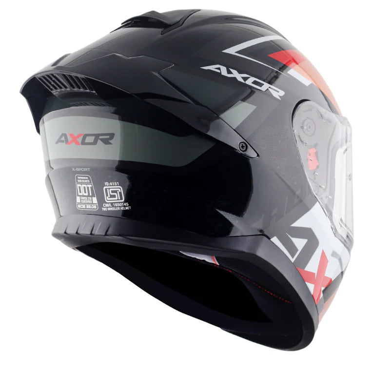 AXOR Saber X-Sport Helmet - Black Orange