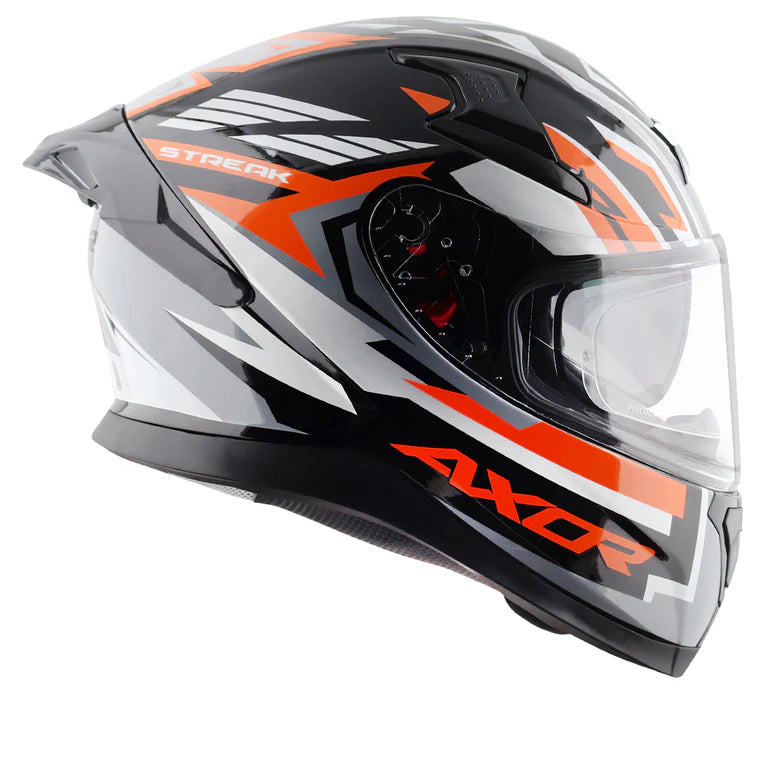Axor Apex Streak Helmet - Black Orange