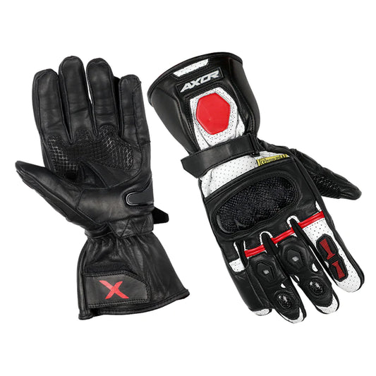 AXOR LYCAN RIDING GLOVES - BLACK RED