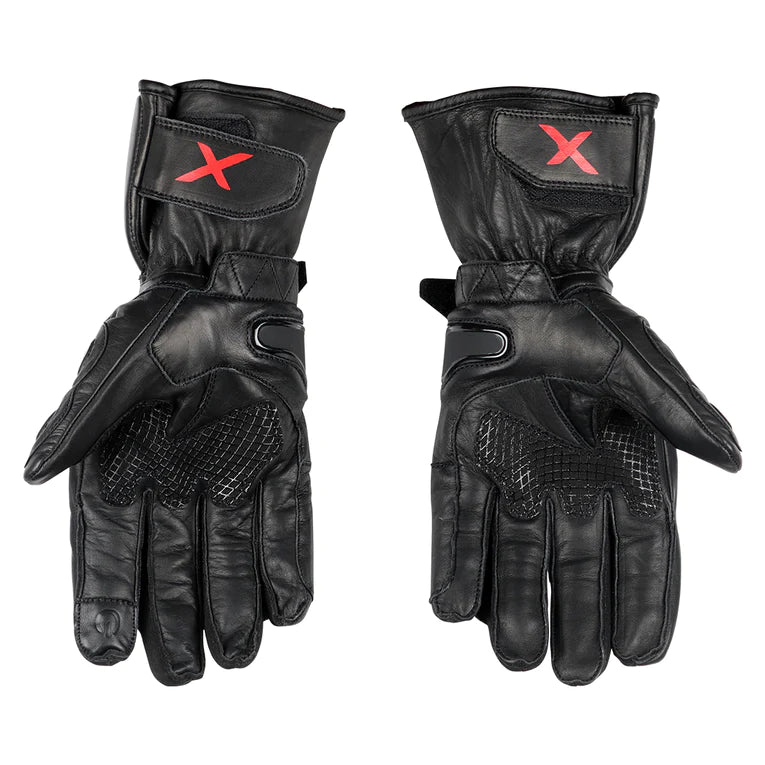 AXOR LYCAN RIDING GLOVES - BLACK RED