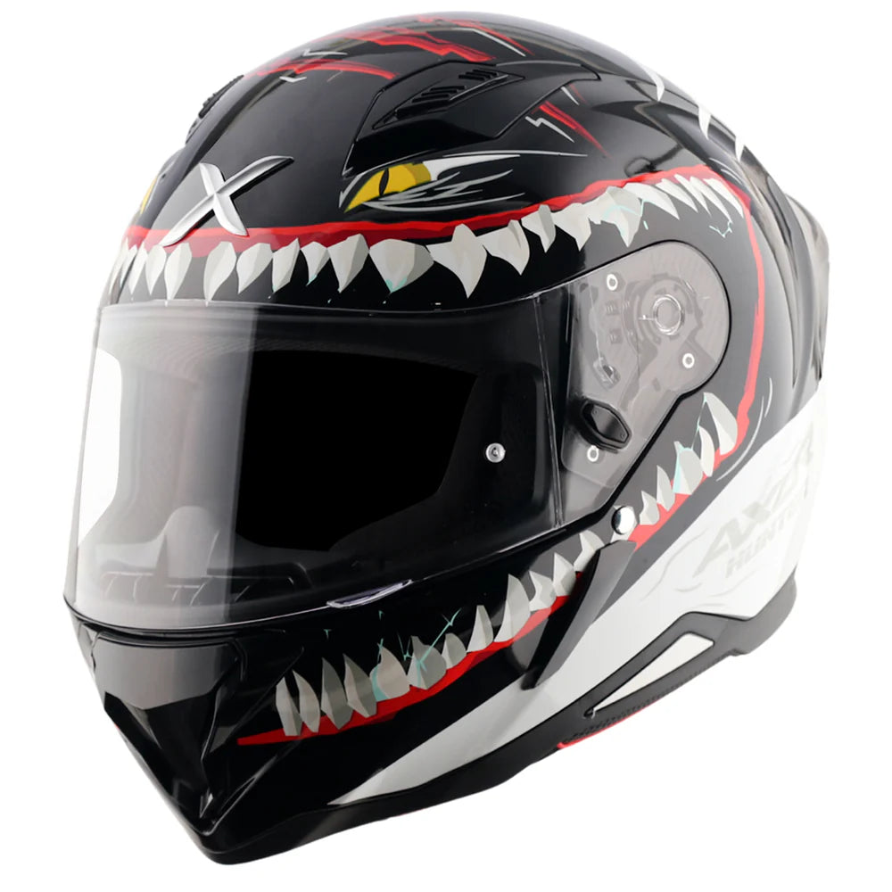 Axor Shark Hunter Helmet - Black White