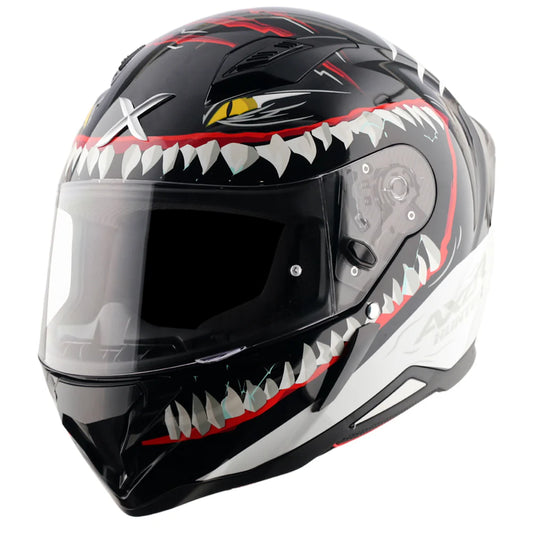 Axor Shark Hunter Helmet - Black White