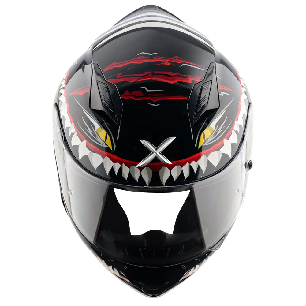 Axor Shark Hunter Helmet - Black White