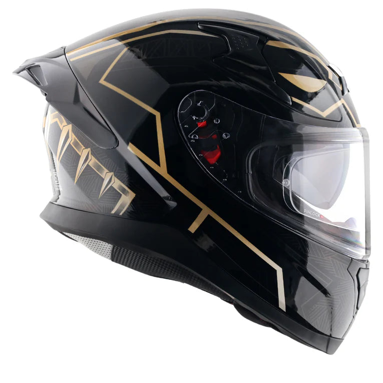 AXOR Apex Marvel Panther Helmet - BLACK GOLD