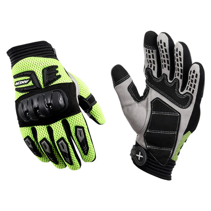 Axor Airstream Riding Gloves - Black Neon Green