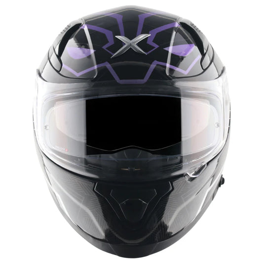 AXOR Apex Marvel Panther Helmet - BLACK PURPLE