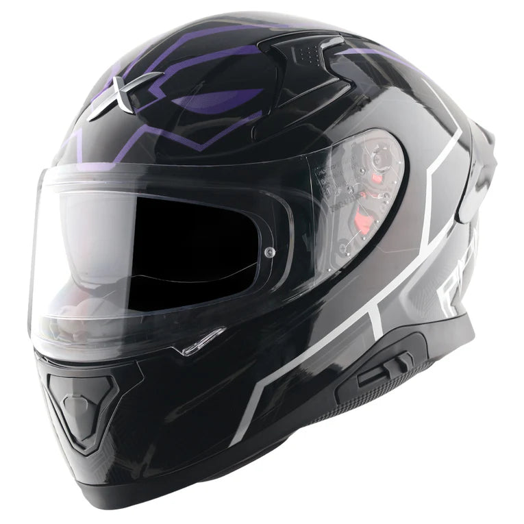 AXOR Apex Marvel Panther Helmet - BLACK PURPLE