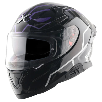 AXOR Apex Marvel Panther Helmet - BLACK PURPLE