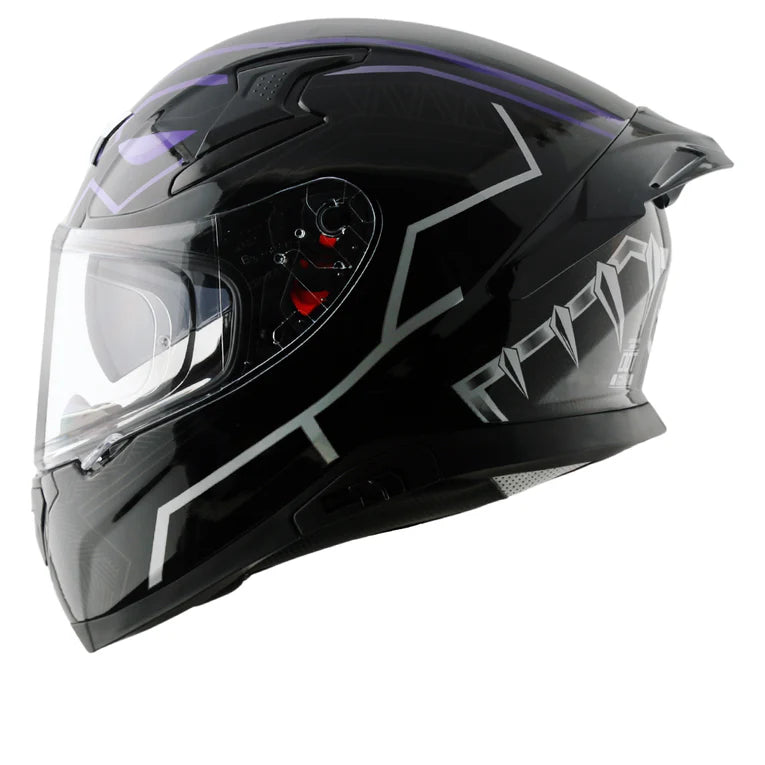 AXOR Apex Marvel Panther Helmet - BLACK PURPLE