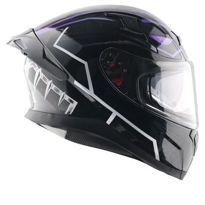 AXOR Apex Marvel Panther Helmet - BLACK PURPLE