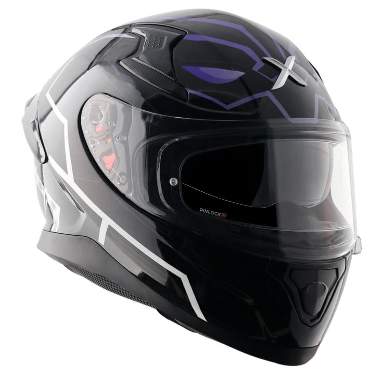 AXOR Apex Marvel Panther Helmet - BLACK PURPLE