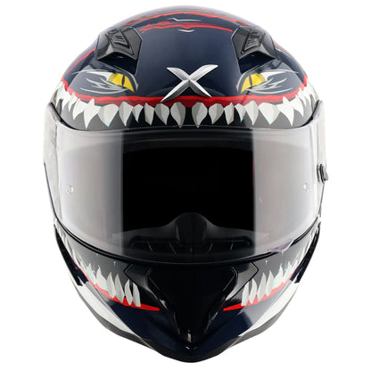 Axor Shark Hunter Helmet - Blue White