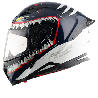 Axor Shark Hunter Helmet - Blue White
