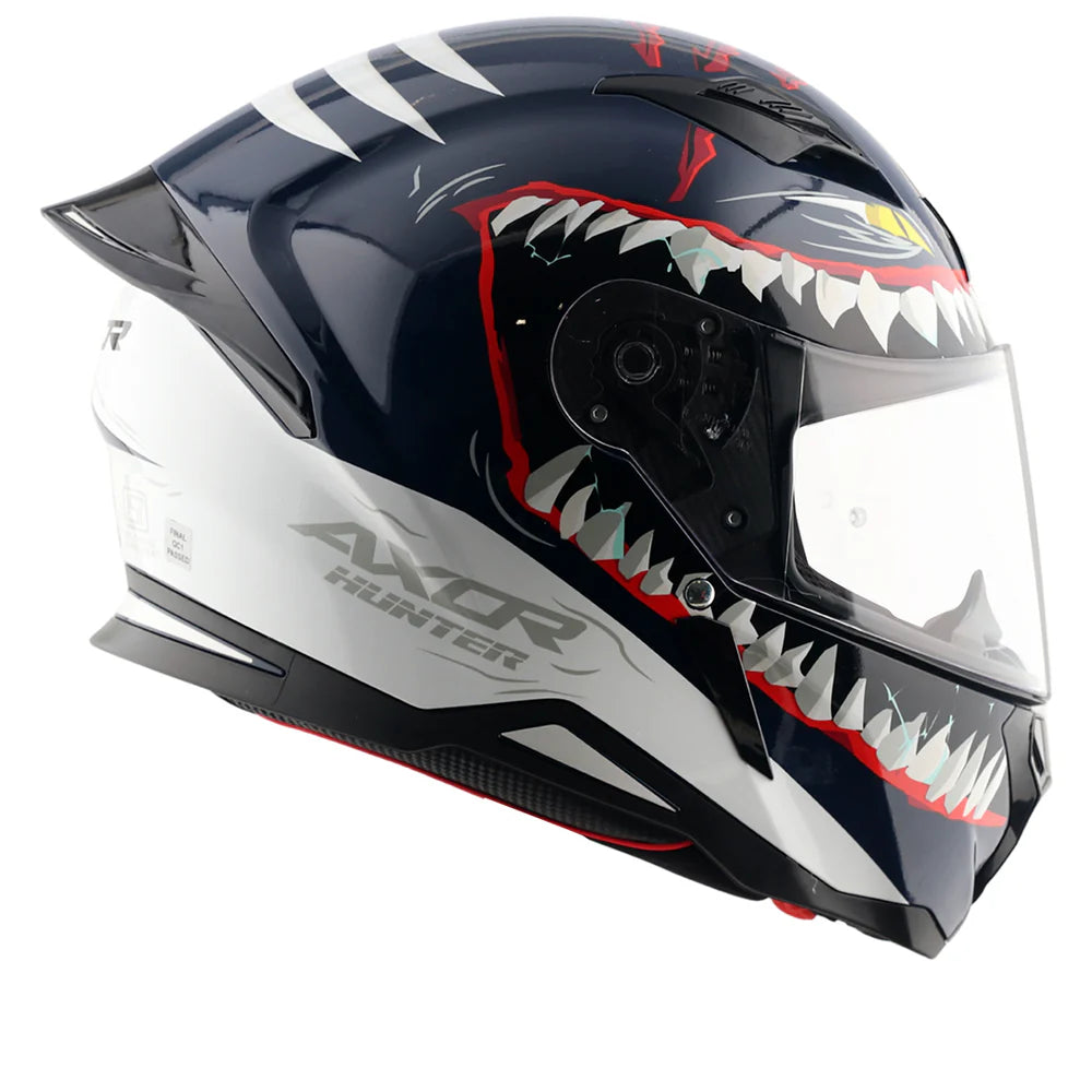 Axor Shark Hunter Helmet - Blue White