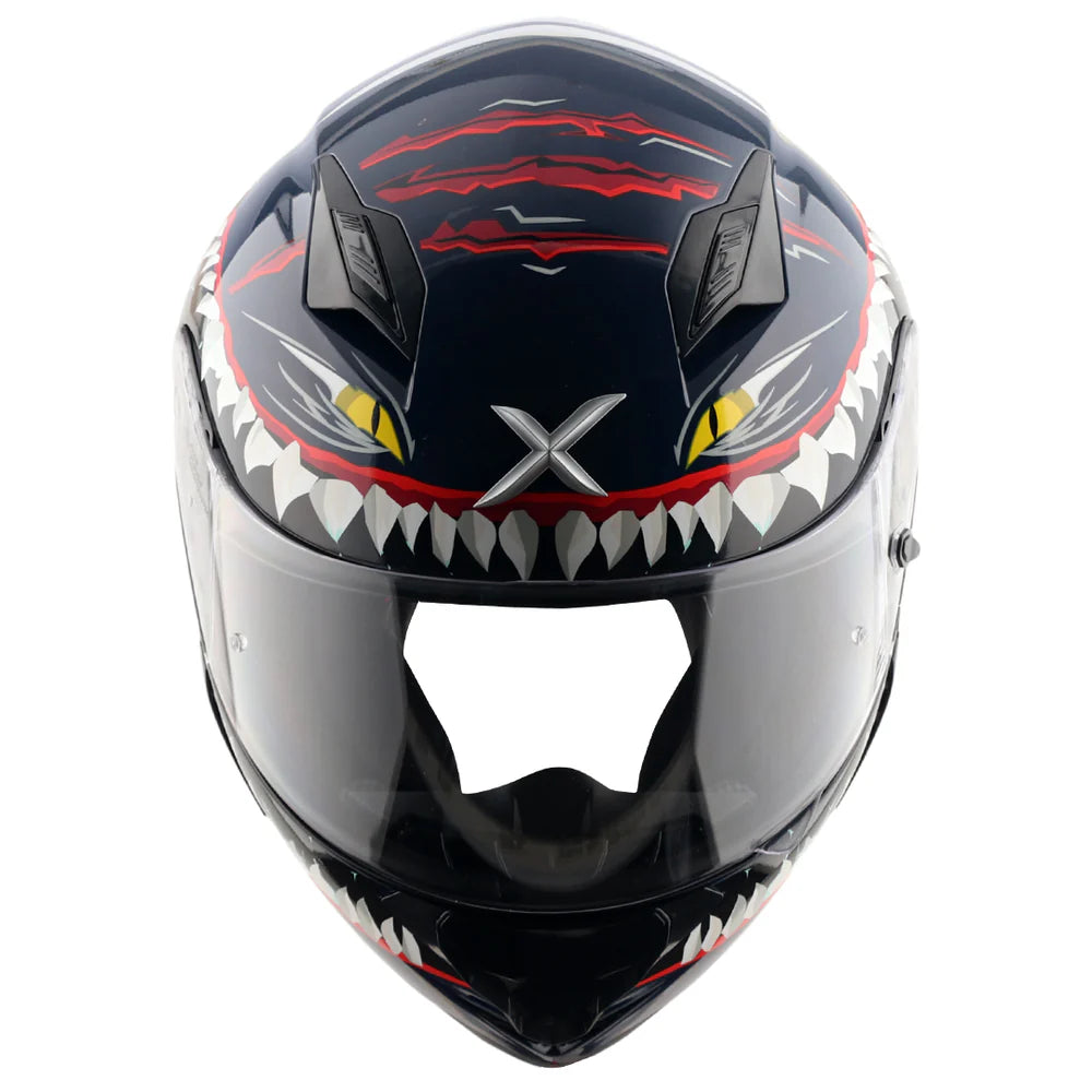Axor Shark Hunter Helmet - Blue White