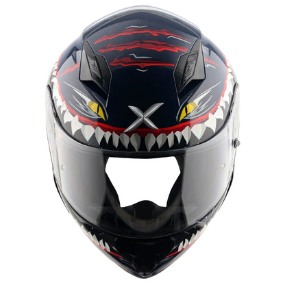 Axor Shark Hunter Helmet - Blue White