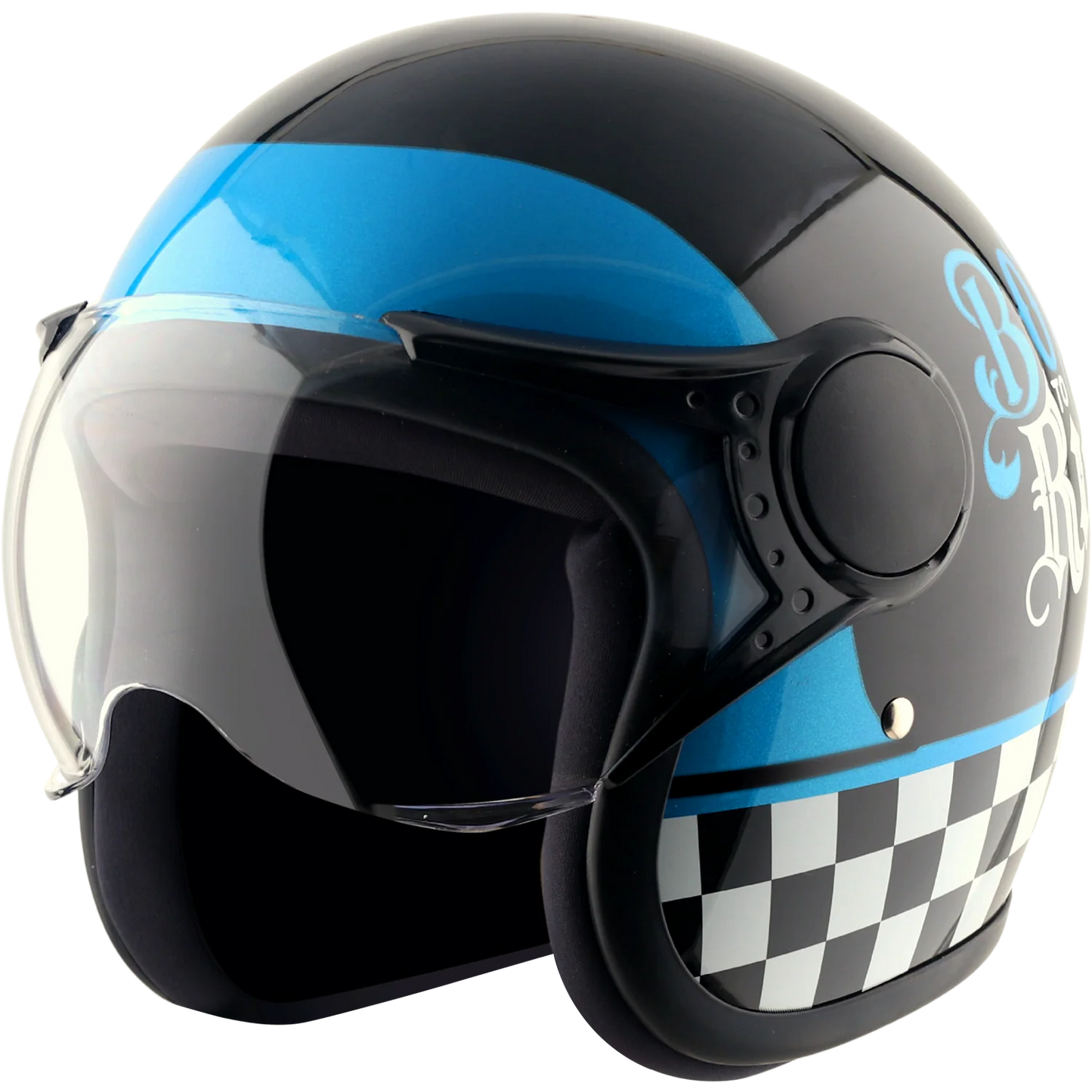 Vega Jet-Born To Ride W/Visor Helmet