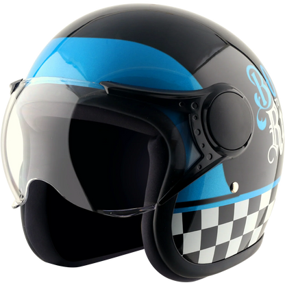 Vega Jet-Born To Ride W/Visor Helmet