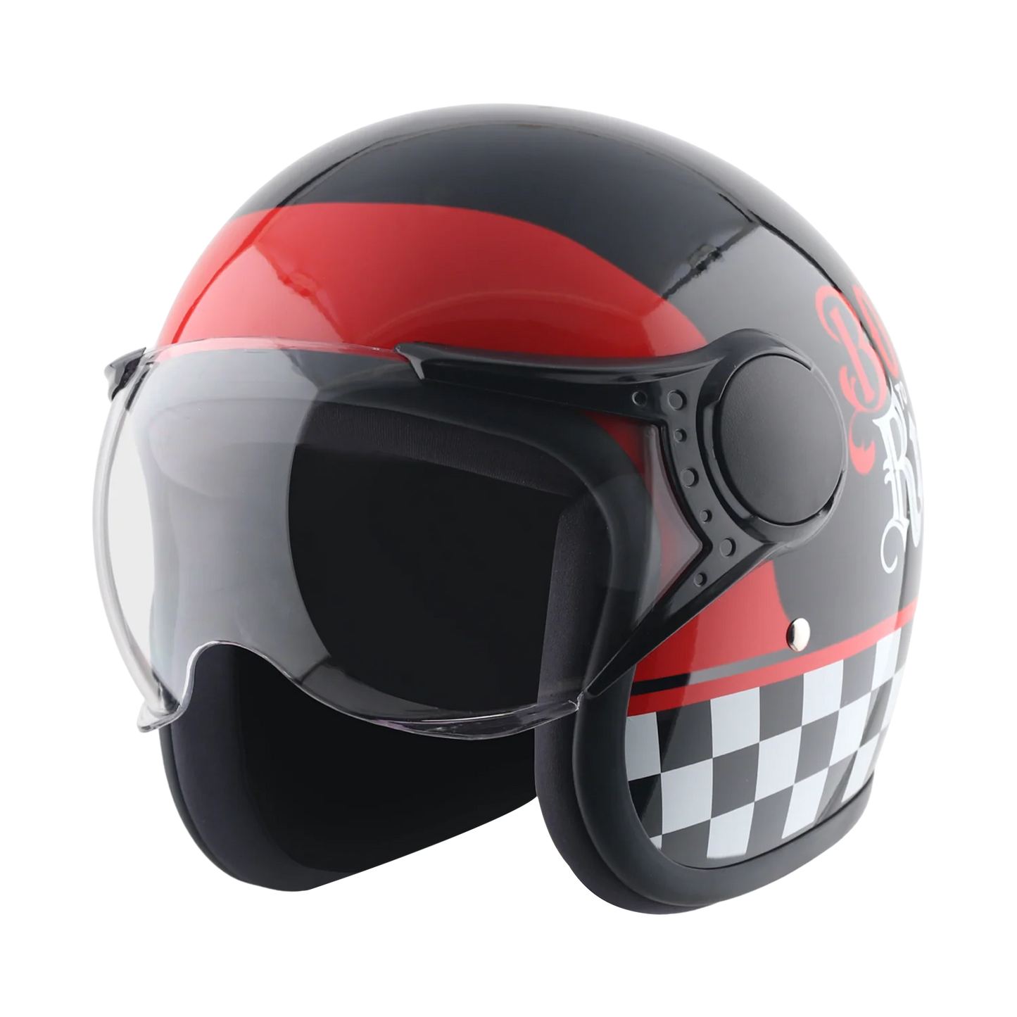 Vega Jet-Born To Ride W/Visor Helmet