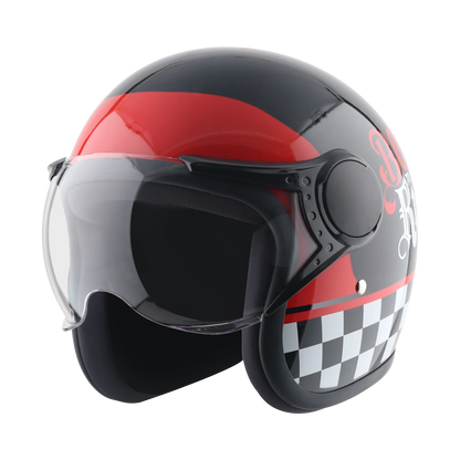 Vega Jet-Born To Ride W/Visor Helmet