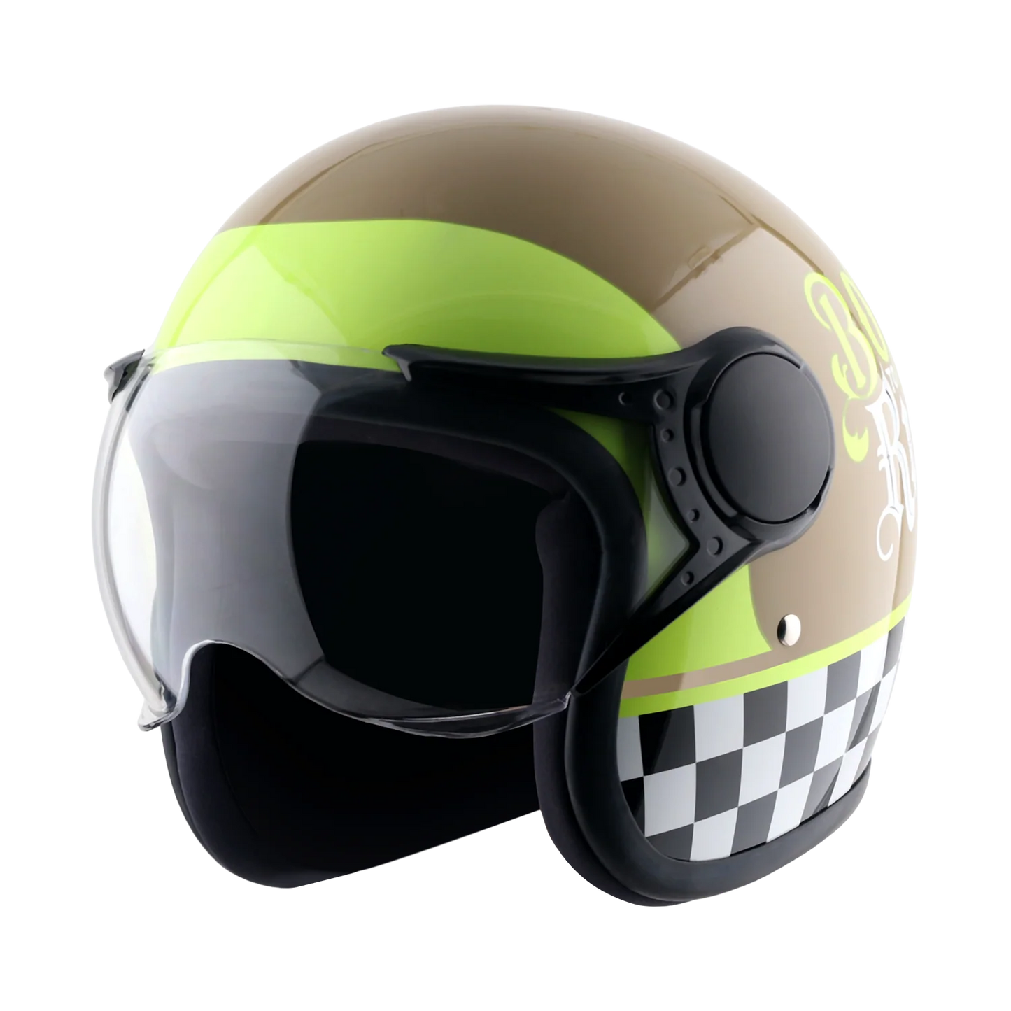 Vega Jet-Born To Ride W/Visor Helmet