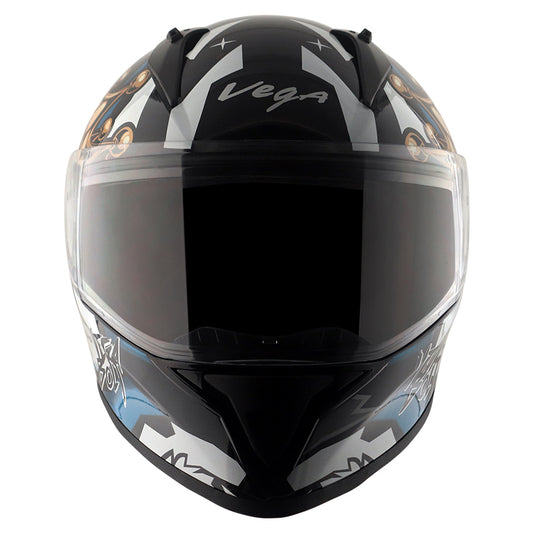 Vega Bolt Crown Men Helmet - Black Blue