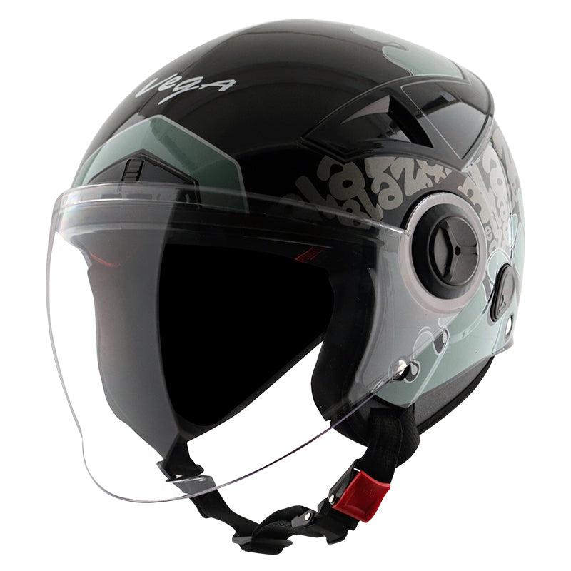 Vega Blaze DX BZ2 Helmet - Black Grey