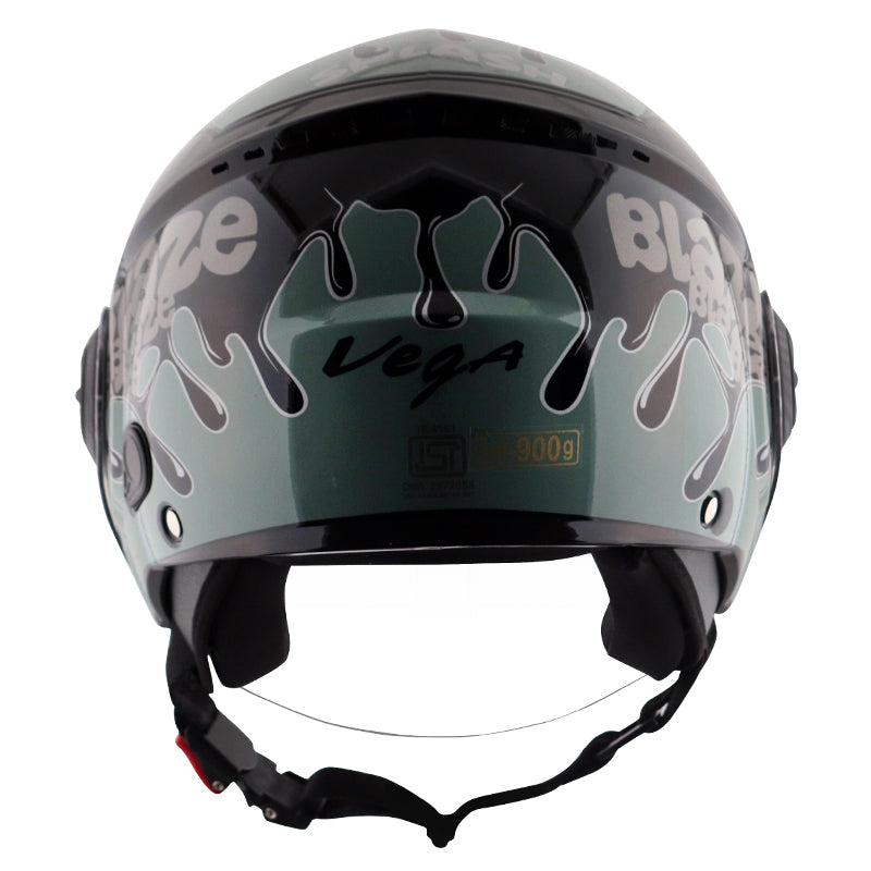 Vega Blaze DX BZ2 Helmet - Black Grey