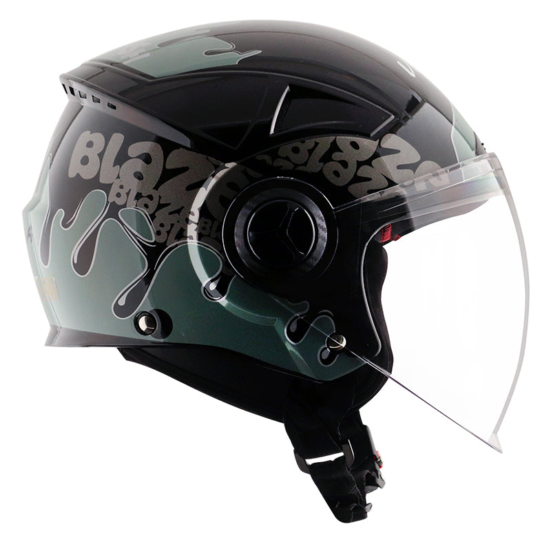 Vega Blaze DX BZ2 Helmet - Black Grey