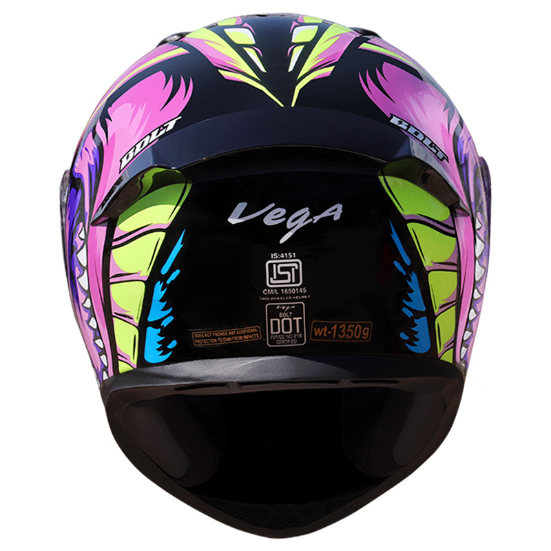 Vega Bolt Game Changer Helmet - Black Pink