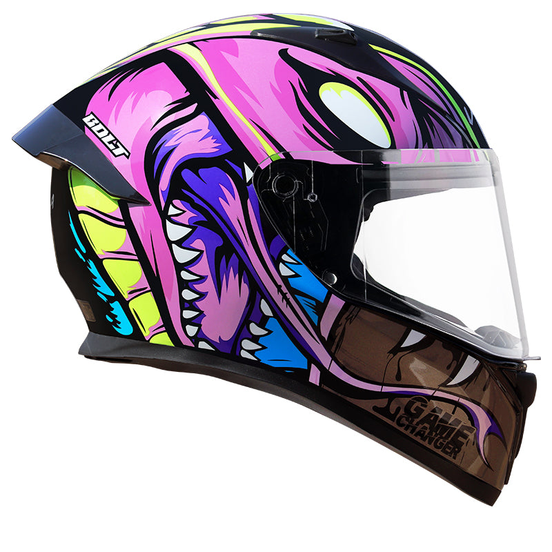 Vega Bolt Game Changer Helmet - Black Pink