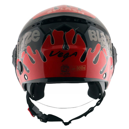 Vega Blaze DX BZ2 Helmet - Black Red
