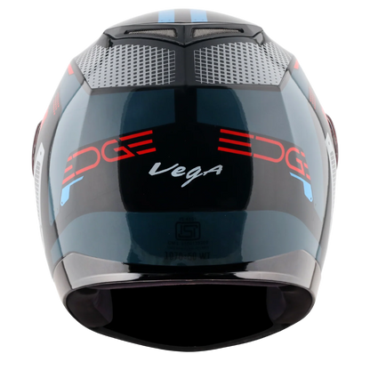 Vega Edge DX Passion Helmet - Black Blue