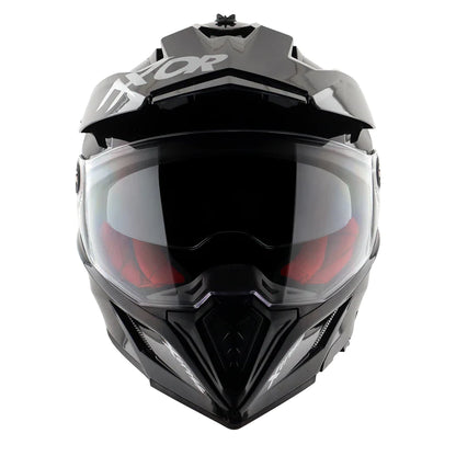 AXOR X-CROSS DUAL VISOR HELMET - BLACK