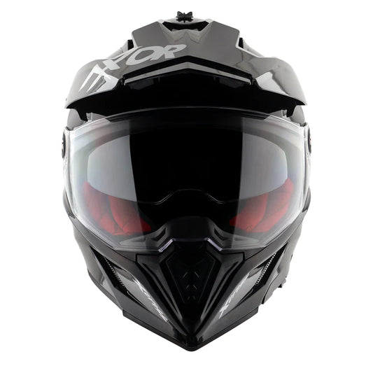 AXOR X-CROSS DUAL VISOR HELMET - BLACK