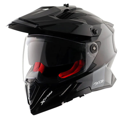 AXOR X-CROSS DUAL VISOR HELMET - BLACK