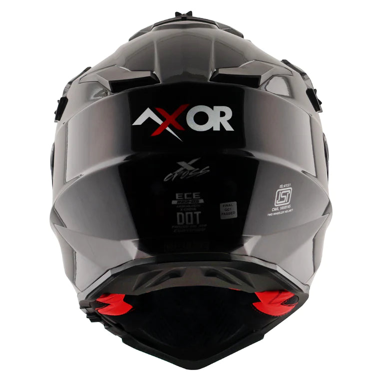 AXOR X-CROSS DUAL VISOR HELMET - BLACK