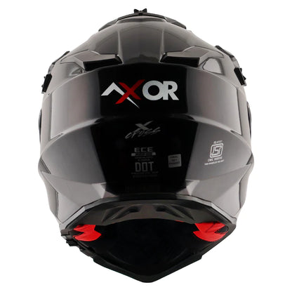 AXOR X-CROSS DUAL VISOR HELMET - BLACK