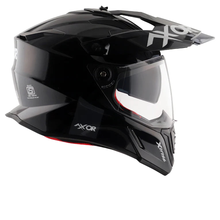 AXOR X-CROSS DUAL VISOR HELMET - BLACK