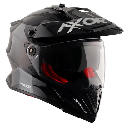 AXOR X-CROSS DUAL VISOR HELMET - BLACK