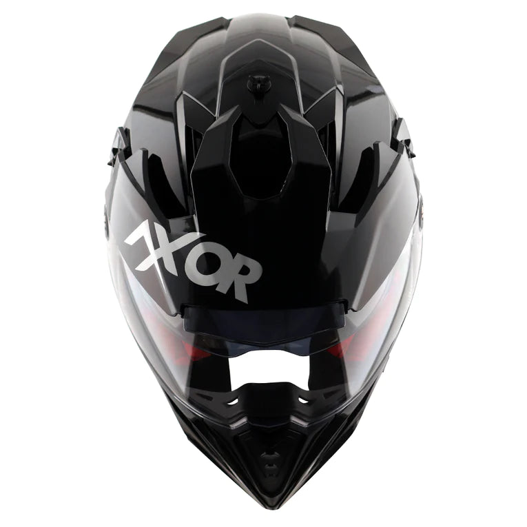 AXOR X-CROSS DUAL VISOR HELMET - BLACK
